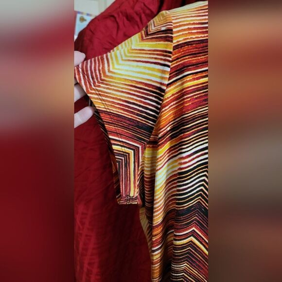 #251 Worthington Multicolored Cap Sleeve Top Size 3X - Picture 7 of 7